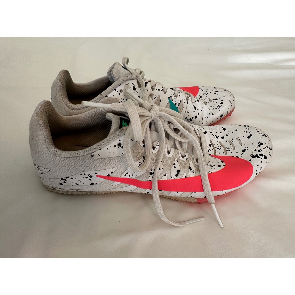 Nike Zoom Rival S 9 Track Spikes White Pink Splatter 907564-101 Kids Size 5Y - Picture 6 of 6